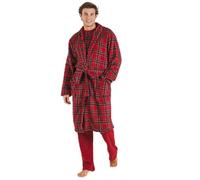 TRAMAS+ Bata para Hombre de Invierno, de Coralina, con Cinturón Ajustable, Ropa cómoda para estar en Casa - XXL, Marron