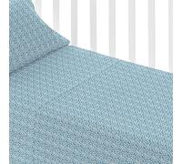 TRAMAS+ Juego Sábanas Cuna 50x80 100% algodón, Juego de sábanas para Bebe, Ropa de Cuna, Sábana Bajera, encimera y Funda de Almohada - Maddy