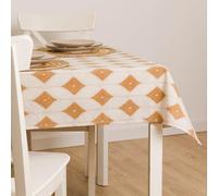 TRAMAS+ Mantel Mesa Rectangular Antimanchas 140x200cm - Mantel para Comedor - Mantel Rectangular para Exterior - Cabot Ocre