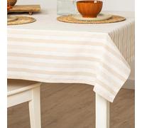 TRAMAS+ Mantel Mesa Rectangular Antimanchas 140x250cm - Mantel para Comedor - Raya Ally Arena