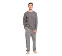 TRAMAS+ Pijama de Hombre Largo,100% Algodón, con Manga Larga y Pantalón Largo, Conjunto de Ropa para Dormir Entretiempo - XL, Raya Hércules