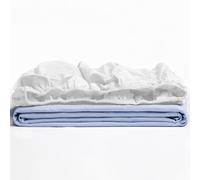 TRAMAS+ Sábana Bajera Ajustable,105x190 cm,100% algodón,Extra Suave - Cama 105, Blanco