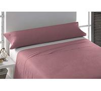 TRAMAS+ Sabanas 140x190/200cm 100% algodón Suave, Juego de sábanas 3 Piezas, Sabana Bajera Ajustable, Encimera, 1 Fundas de Almohada 155x45cm, Certificado Oeko Tex- Cama 135, Mari Rev Granate