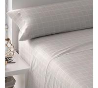 TRAMAS+ Sabanas 140x190/200cm 100% algodón Suave, Juego de sábanas 3 Piezas, Sabana Bajera Ajustable, Encimera, 1 Fundas de Almohada 155x45cm, Certificado Oeko Tex- Cama 135, Uceda Topo