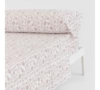 TRAMAS+ Sabanas 150x190 / 200cm 100% algodón Suave, Juego de sábanas 4 Piezas, Sabana Bajera Ajustable, Encimera, 2 Fundas de Almohada 90x45cm, Certificado Oeko Tex - Cama 150, Maggie Malva