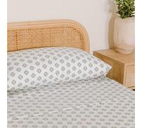 TRAMAS+ Sabanas 90x190 / 200cm 100% algodón Suave, Juego de sábanas 3 Piezas, Sabana Bajera Ajustable, Encimera, 1 Fundas de Almohada 110x45cm, Certificado Oeko Tex - Cama 90, Joy Agua Marina