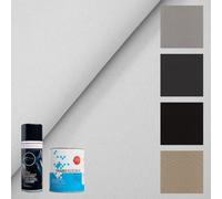 TRAMATESSILE - Kit de tela para el cielo del coche + 1 pegamento de regalo - Modelo nido de abeja - Repara techo de coche con remedios DIY - Personalice tamaño y color - Pegamento en aerosol o bote