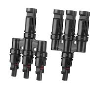 TRAMILY T Conectores de panel solar de rama, 3 a 1 conector de rama solar Conectores combinadores de cable de panel solar MMMF + FFFM 1 par