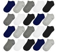 TRAMLE Calcetines para niños pequeños, 20 pares, unisex, tobilleros, transpirables, acogedores, para caminar, de 1 a 13 años, Multicolor, 1-2 Years