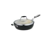 Tramontina 80110/021DS Gourmet Ceramica 01 Deluxe Covered Deep Skillet, 11-Inch, Metallic Black by Tramontina