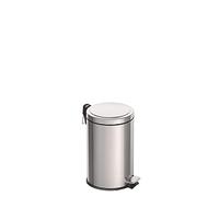Tramontina Cubo de basura con pedal en acero inoxidable, 12 L