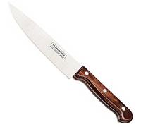 Tramontina - Cuchillo Chef - Polywood con Lámina de Acero Inoxidable y Mango de Madera Tratada - Castaño - 17 cm