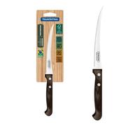 Tramontina Cuchillo de Tomates y Frutas en Acero Inoxidable Mango de Madera FSC® 13 cm