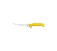 Tramontina Cuchillo en Acero Inoxidable para Deshuesar Curvo Professional NSF Color Amarillo 15,5 cm