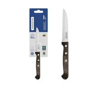 Tramontina Cuchillo para Frutas y Verduras de Acero Inoxidable y Mango de Madera Tratada Polywood 9 cm