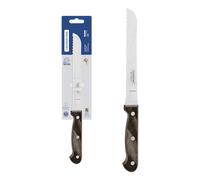 Tramontina - Cuchillo para Pan - Polywood con Lámina de Acero Inoxidable y Mango de Madera Tratada - Castaño - 18 cm