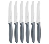 Tramontina Juego de 6 Cuchillos Dentados para Carne Punta Redonda Gris Plenus