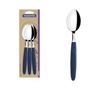 Tramontina - Juego de Cucharas de Mesa - Ipanema Azul - 3 Piezas