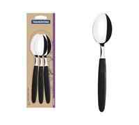 Juego de Cucharas de Mesa 3 Piezas Ipanema Negro 19cm Tramontina