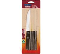 Tramontina Juego de cuchillos 6 unidades, color negro claro, acero inoxidable, marrón claro, 30 x 30 x 30 cm