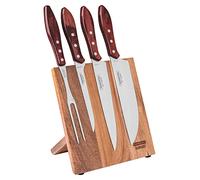 Tramontina - Juego para Asado/Churrasco c/Soporte Magnético de Cuchillos - 5 pzas - Polywood