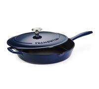 Tramontina Sartén de Hierro Fundido Esmaltado con Tapa Azul Bestow 30 cm 3,2L