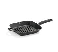 Tramontina Sartén Parrilla Hierro Fundido Precurada Titanex 27 cm 2,1L | Compatible con todo tipo de cocinas, incluida la inducción, y apta para horno
