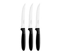 Tramontina Set de Cuchillos para Carne Ipanema Negro Acero Inoxidable 3 Unidades