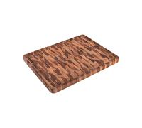 TRAMONTINA - Tabla Churrasco, para Asado, en Madera Teca Invertida y Acabado en Aceite, para Cortar y Servir, Diseño Moderno y Práctico, sin Mango, Tamaño de 45 x 35 x 3 cm