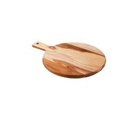 Tramontina Tabla de cortar redonda para Pizza Madera de Teca FSC® Kitchen 40 x 28 cm