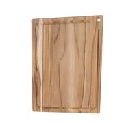 Tabla de Madera Teca para Cortar y Servir - 33 x 20 x 1,8 cm - Churrasco Essencial FSC - Tramontina