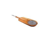 Tramontina - Tabla de Madera Teca para Quesos c/Piedra redonda - 48 x 19 x 1,8 cm - Provence FSC