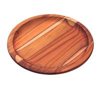Tramontina Tabla Plato Bajoplato de Madera Teca FSC® para Servicio y Presentación Provence 26 cm