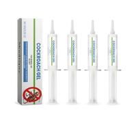 Trampa Anti Cucarachas Interior Discreta,Gel para Eliminar Cucarachas,Cebo Profesional Potente Anticucaracha Gel,Gels mata Cucaracha con Jeringuilla,4PC