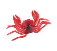 Trampa artificial para cebo de cangrejo, 714 cm, equipo de pesca de mar suave, para material duradero, perfecto para pesca en la playa (rojo L)