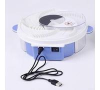 Trampa automática para moscas recargable con atrapamoscas giratorio para control de interiores, dispositivo asesino silencioso, fruta eléctrica portátil para uso doméstico, blanco (* modelos de carga)