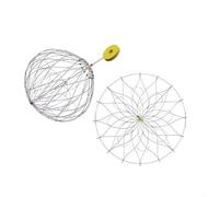 Trampa automática para peces, jaula de cangrejo plegable, red de pesca de alambre de acero para camarones, langosta, agua dulce, agua salada, caja de cebo reutilizable (62 cm20 seda)