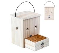 Trampa Avispas - Capturador Reutilizable de Madera con Control de Abejas | Trampas para Abejas Exteriores | Para Huerto, Granja, Jardín, Patio, Patio Interior, Exterior, Hogar y Árbol