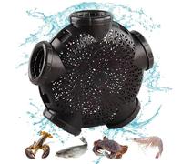 Trampa de cebo de pesca, red de cangrejo de 5 agujeros, fácil de aplicar, resistente, portátil, ligera, para cangrejos, camarones, cangrejos, trampas para anguilas