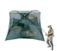 Trampa de Cebo de plegada, Trampa Plegable para cangrejos de río de 4/10/16 Agujeros, Red de portátil, Accesorios de para Bacalao, anguilas, cangrejos, Langostas, Peces pequeños