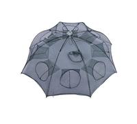 Trampa de Cebo Plegable portátil y Duradera para Exteriores, 8 Agujeros, Red para Jaula de inmersión para Pesca de Cangrejo, camarón, Crawdad