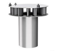 Trampa de drenaje de acero inoxidable para bajante tipo 87, gran capacidad, flujo de agua de 360 grados, plata pulida, fácil de instalar para construcción, uso residencial comercial, industrial, 27 x
