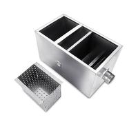 Trampa de grasa 1000x400x400mm, separador agua y aceite, trinchera, cocina, Catering, comercial, acero inoxidable, sedimentación aguas residuales tres etapas Para restaurantes y cantinas