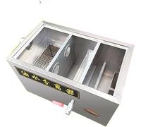 Trampa de Grasa, Interceptor de Grasa, Filtro Separador de Aceite y Agua para trering, Restaurante, Trampa de Grasa de Acero Inoxidable para Restaurante, Cocina doméstica, 0, 800 * 400 * 400