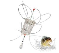 Trampa de langosta: anzuelo de captura para camarones, jaula de herramientas de captura de cangrejos para langosta, cangrejo de río, ideal para ríos, embalses, costas