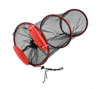 Trampa de malla plegable flotante estable para retención de cebo vivo y remojo de redes en el agua tanto en condiciones de agua tranquilas como moderadas (25 x 60 cm)