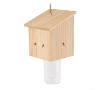 Trampa para abejas de carpintero de temporada construida a partir de abeto endurecido a la intemperie para proporcionar un rendimiento consistente primavera, verano y otoño (A)