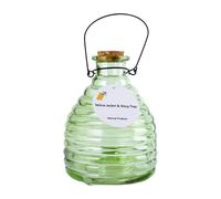Trampa para avispas con colgador para colocar o colgar, recipiente de reutilizable, trampa para exteriores, control de capturas para exteriores, jardín, patio, patio, árbol