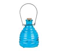 Trampa para avispas, tarro de vidrio colgante, dispositivo de control de moscas reutilizable de 3.54 x 5.51 pulgadas para exteriores, jardín, hogar, granja, árboles, patio, control de moscas