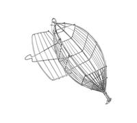 Trampa para cangrejos, diseño de fácil carga y liberación, 1 pieza, soporte de acero inoxidable, jaula de cebo de pesca, fácil de usar, para zona de arrecife de